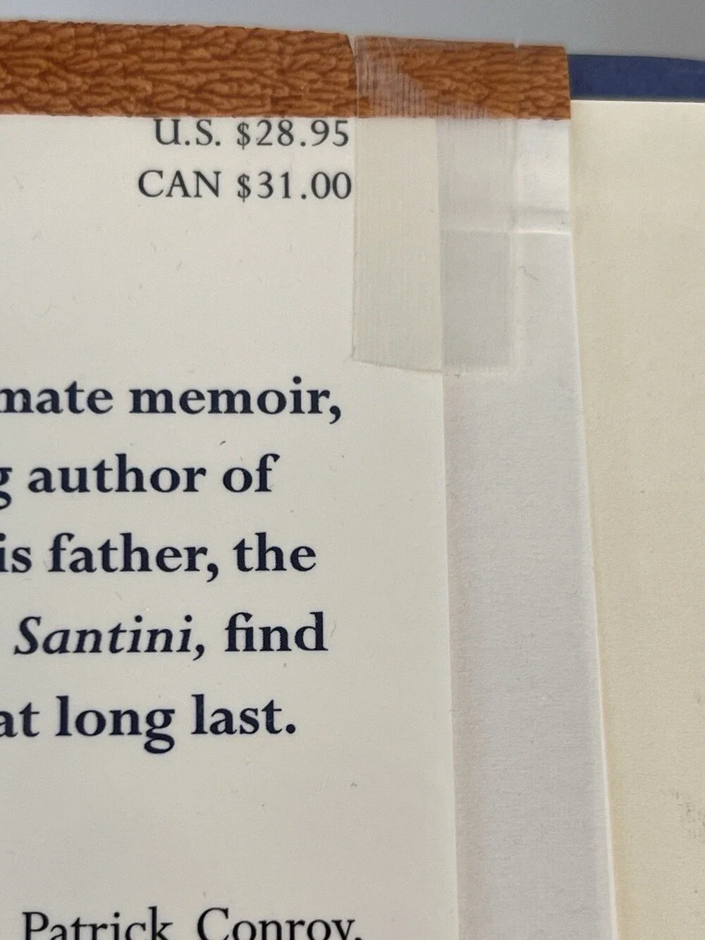 Pat Conroy The Death of Santini First Edition 1st Printing HC DJ 2013 Doubleday
